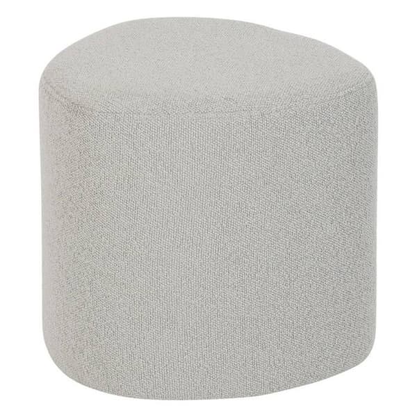 Sittpuff galet boucle Estria grå 39x39cm - Atmosphera inredningsdesigner - Grå