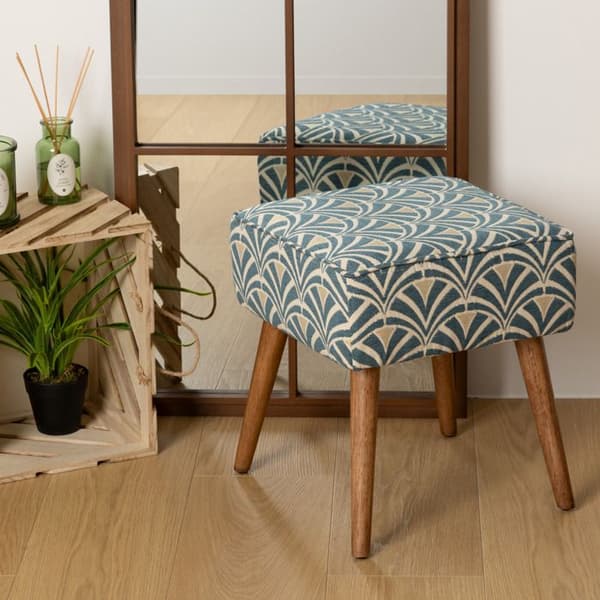 Extra pall - ATMOSPHERA - Chiara - Blå och vit - Chenille Jacquard - Modern design