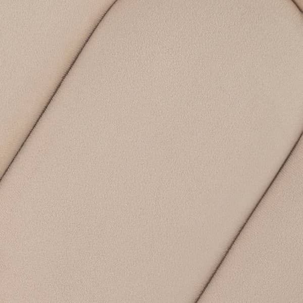 Pouf i sammet Bolan beige 40x40cm - Atmosphera inredningsdesign - Beige