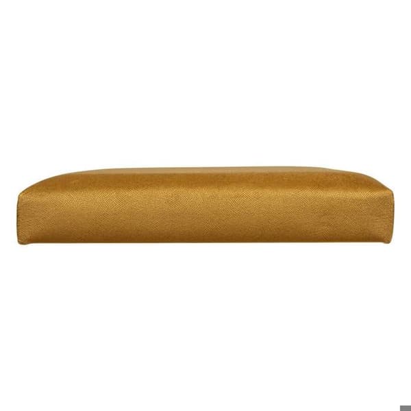 Fällbar dubbelpuff "Lilou" i sammet 76x38cm senapsgul - Senapsgul - Atmosphera inredningsdesigner