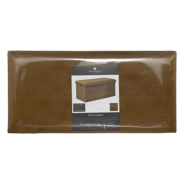 Fällbar dubbelpuff "Lilou" i sammet 76x38cm senapsgul - Senapsgul - Atmosphera inredningsdesigner