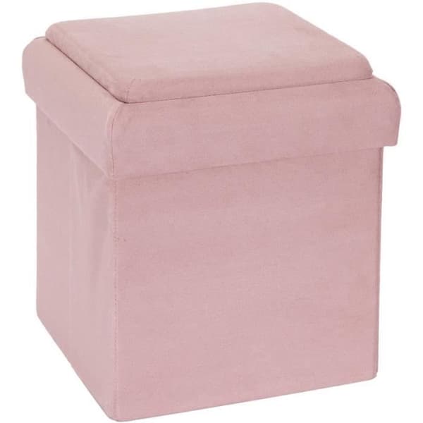 Pouf för barn Rosa - Kompatibel med byggklossar