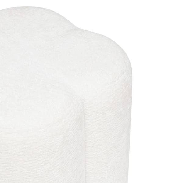 Pouf "Lavon" vit 38x35x35cm - Atmosphera inredningsskapare - Vit
