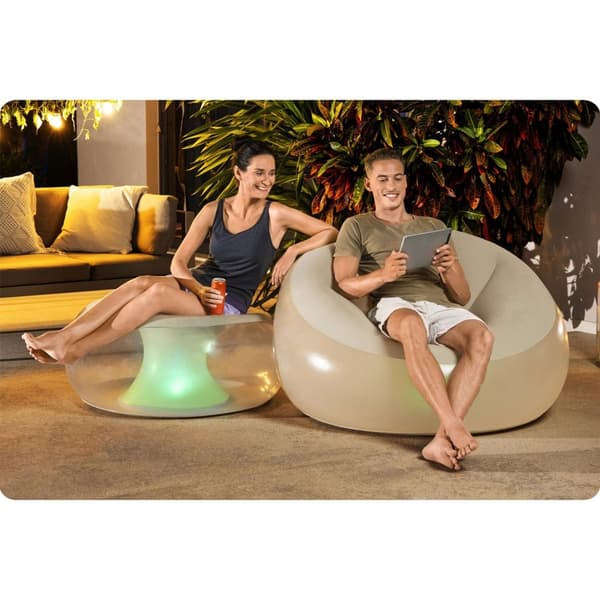 LED uppblåsbar stol Bestway 75086
