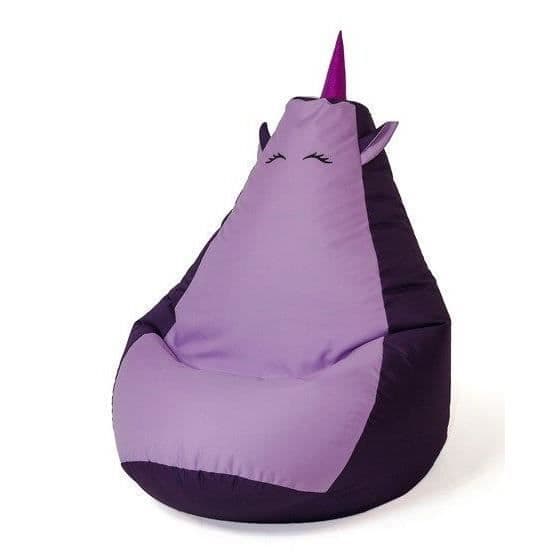 Go Gift Sako puff Enhörningsväska ljuslila XXL 140 x 100 cm - 5905359298380