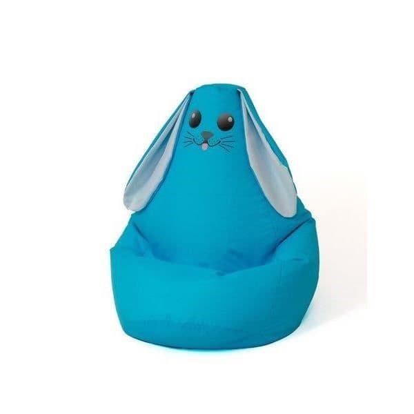 Go Gift Sako puffpåse Rabbit blue L 105 x 80 cm - 5905359291473