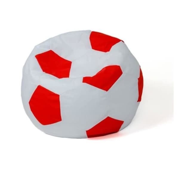 Go Gift Sako Boule puffväska vit-röd L 80 cm - 5905359294665