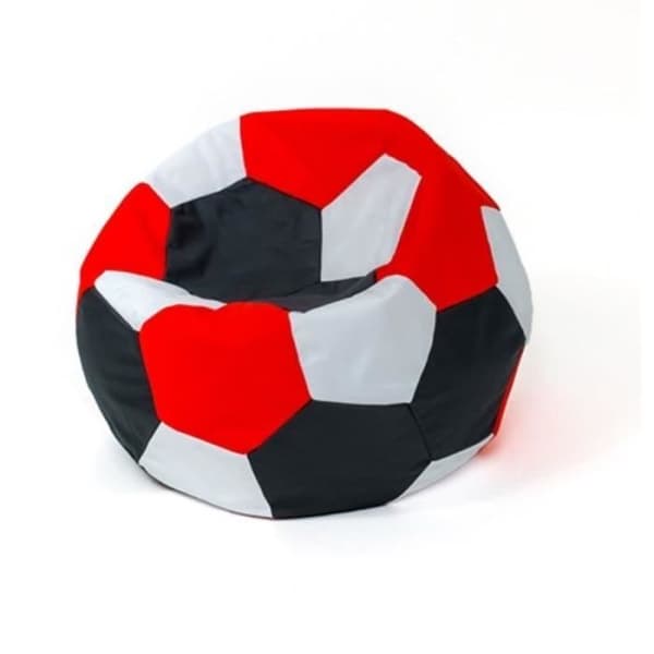 Go Gift Sako puffbollsväska vit-svart-röd L 80 cm - 5905359294634