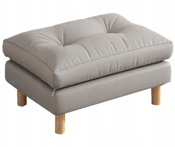STOR POUFFE REKTANGULÄR ottoman FOTSTÖD FÅTÖLJ PALL SIT