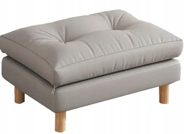 STOR POUFFE REKTANGULÄR ottoman FOTSTÖD FÅTÖLJ PALL SIT