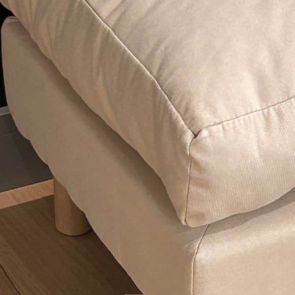 STOR POUFFE REKTANGULÄR ottoman FOTSTÖD FÅTÖLJ PALL SIT