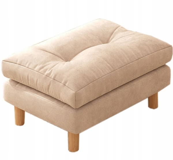 STOR POUFFE REKTANGULÄR ottoman FOTSTÖD FÅTÖLJ PALL SIT