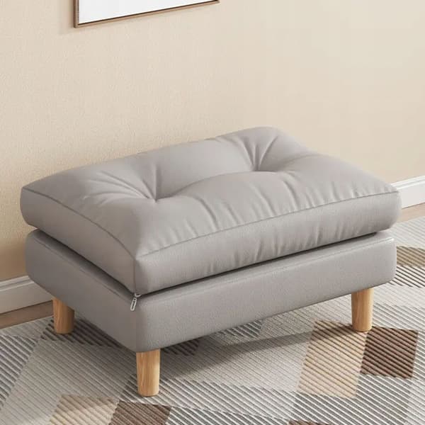POUFFE REKTANGULÄR ottoman FOTSTÖD FÅTÖLJ PALL SIT