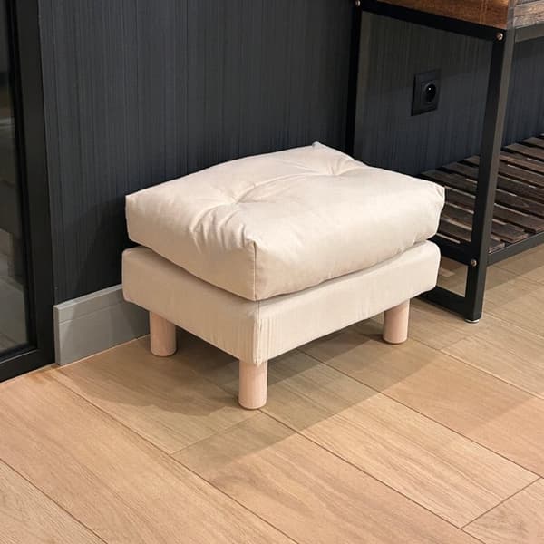 OTTOMAN POUFFE REKTANGULÄRT BORD FOTSTÖD FÅTÖLJ PALL SIT