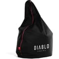 Miniatyrbild 4 av 4: Diablo Pouf Poire Gaming XXL Beanbag Pouf med fyllning för vuxna med EPS-polymerpärlor 110 cm x 100 cm (Svart)