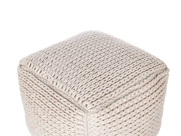 Bomullspuff 50 x 50 x 35 cm beige DAMAN Lumarko!