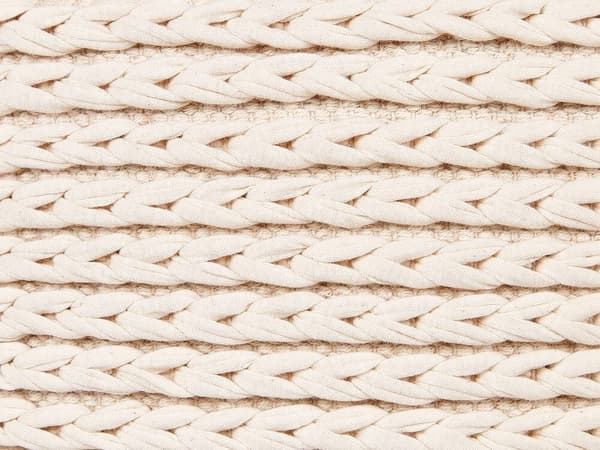 Bomullspuff 50 x 50 x 35 cm beige DAMAN Lumarko!
