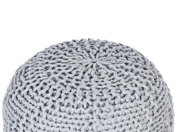 Puff 50 x 35 cm grå PRIENE Lumarko!