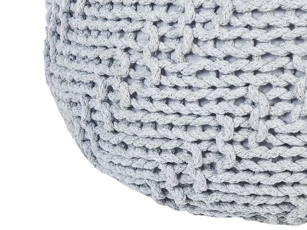 Puff 50 x 35 cm grå PRIENE Lumarko!