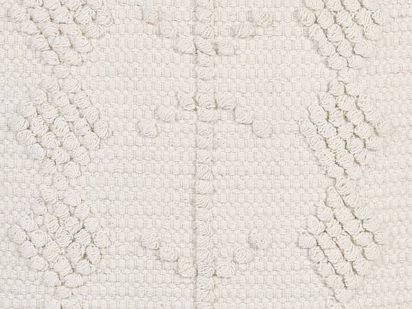 Pouf 40 x 40 cm valkoinen WARANGAL Lumarko!