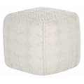 Pikkukuva 1 / 5: Pouf 40 x 40 cm valkoinen WARANGAL Lumarko!