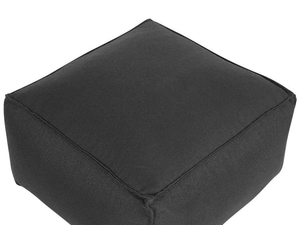 Puff 50 x 50 x 30 cm svart MUKKI Lumarko!