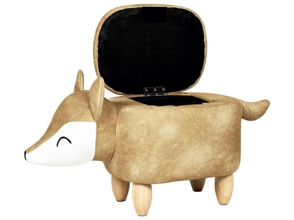Eläinrahi säilytystilalla, samettia, oranssi, FOX Lumarko!