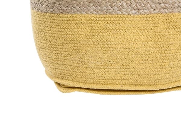 Pouf 44 x 44 x 44 cm keltainen KIRAMA Lumarko!