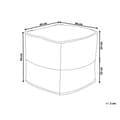 Pikkukuva 10 / 10: Pouf 44 x 44 x 44 cm keltainen KIRAMA Lumarko!