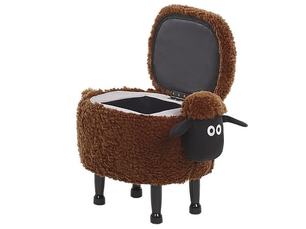 Djurpuff med förvaring brun FÅR Lumarko!