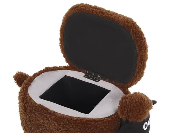 Djurpuff med förvaring brun FÅR Lumarko!