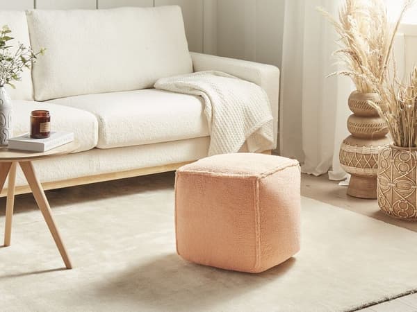 Pouf 40 x 40 x 40 cm oranssi ALIPUR Lumarko!