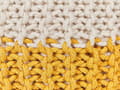 Miniatyrbild 5 av 7: Sittpuff 50 x 35 cm gulbeige CONRAD Lumarko!