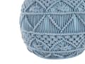 Pikkukuva 4 / 7: Macrame-pouffe 40 cm sininen KAYSERI Lumarko!