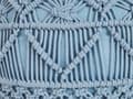 Pikkukuva 6 / 7: Macrame-pouffe 40 cm sininen KAYSERI Lumarko!