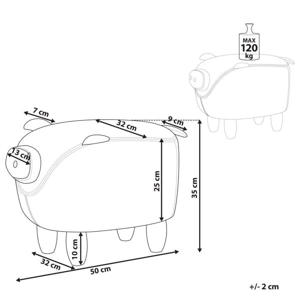 Eläinrahi keltainen PIGGY Lumarko!