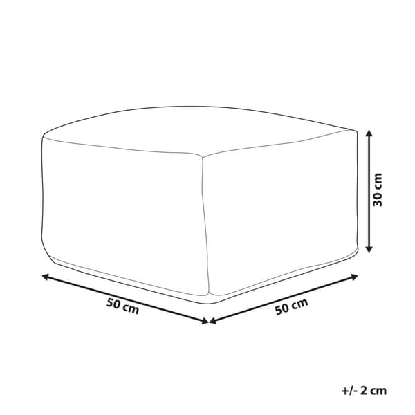 Jutesittpuff 50 x 50 cm flerfärgad KATORA Lumarko!