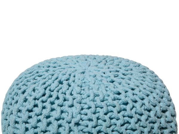 Sittpuff 40 x 25 cm ljusblå CONRAD Lumarko!
