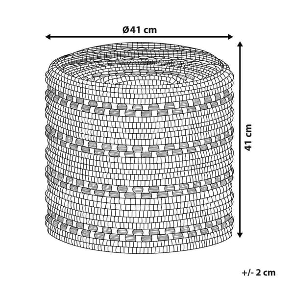 Puf 41 cm sort og hvid GUNTUR Lumarko!