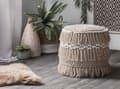 Miniatyrbild 2 av 8: Sittpuff 44 cm beige NOIDA Lumarko!