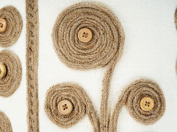 Juuttirahi 40 cm valkoinen/beige DIMAN Lumarko!