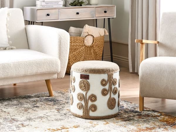 Juuttirahi 40 cm valkoinen/beige DIMAN Lumarko!