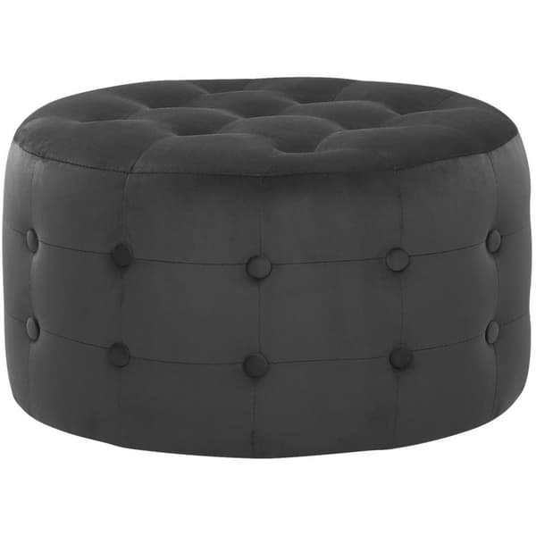 Sammetspuff 55 cm svart TAMPA Lumarko!