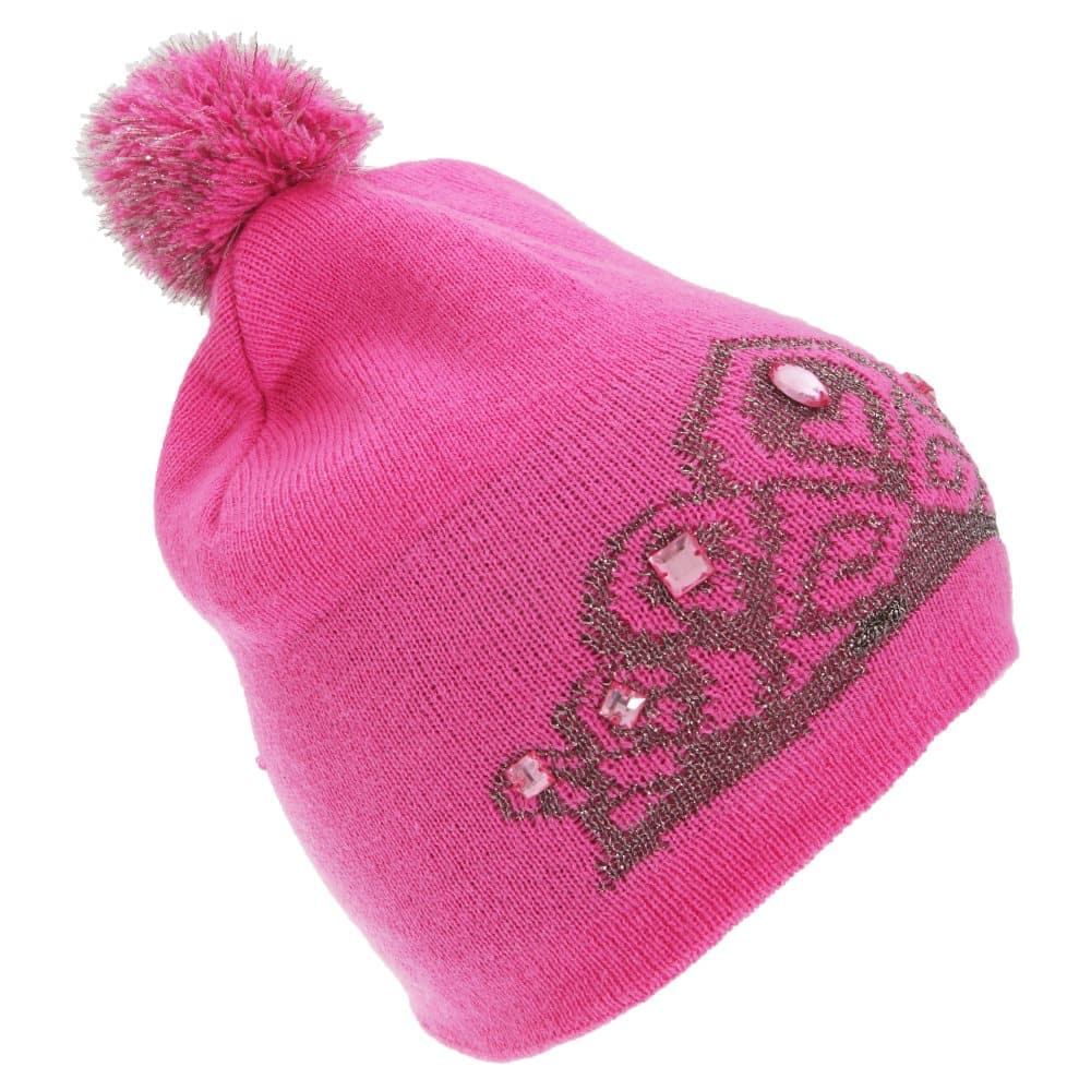 FLOSO Kvinnor/Damer Tiara-mönster vintermössa Bobble Hat