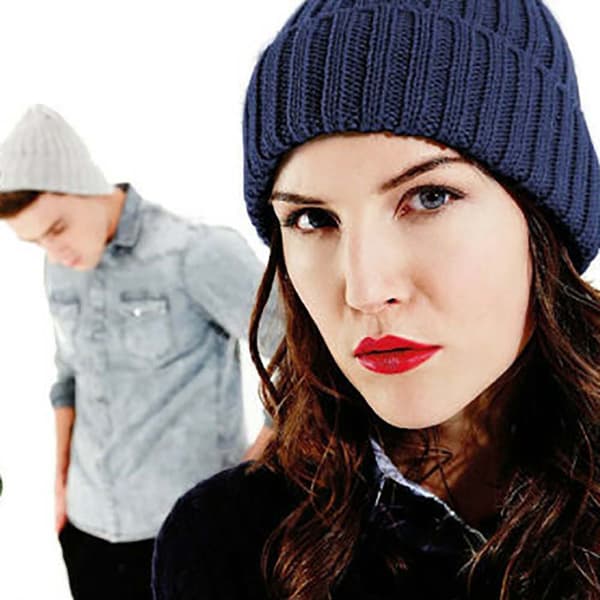 Beechfield Unisex Chunky Ribbed Winter Beanie Hat