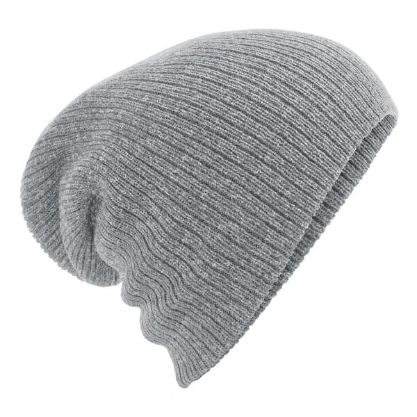 Beechfield Unisex slouch-beanie med kraftig tykkelse Heather Grey One Size