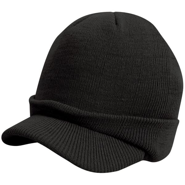 Result Unisex Esco Army stickad vintermössa Black One Size