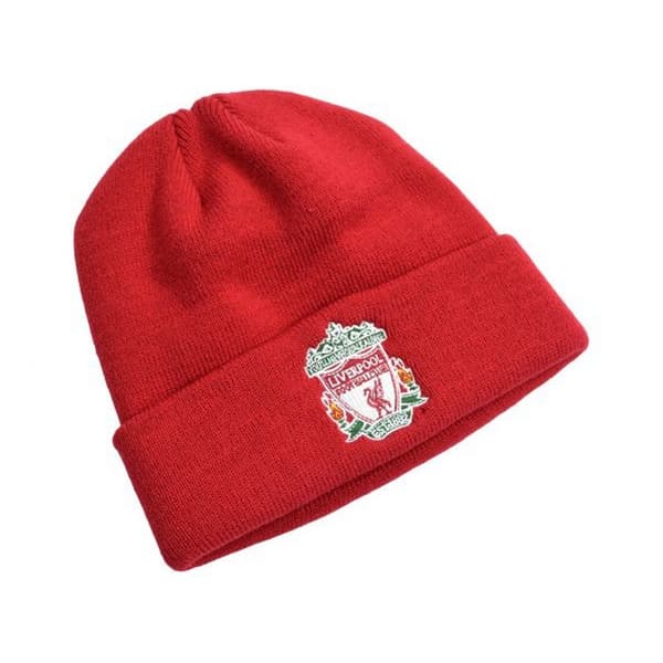 Liverpool FC Official Adults Knitted Turn Up Hat Red One Size