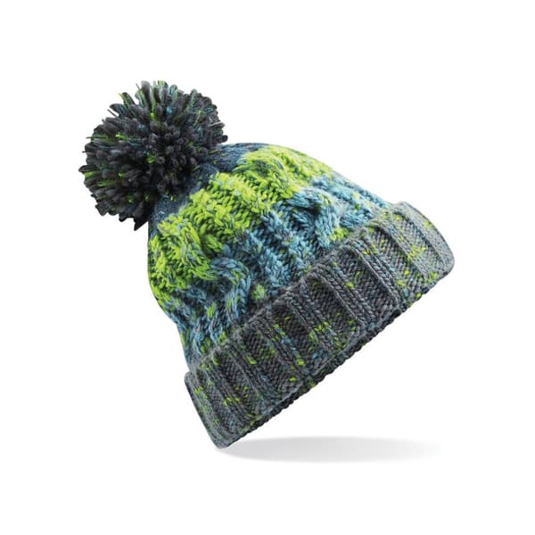 Beechfield Dame/kvinde Corkscrew Pom Pom Pom Beanie