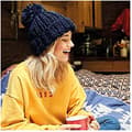 Miniatyrbilde 3 av 3: Beechfield Womens/Ladies Oversized Hand Knitted Beanie
